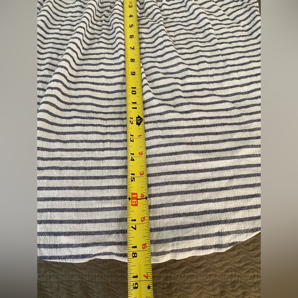 LC Lauren Conrad sleeveless blouse top back tie fringe neckline keyhole tie XS - Picture 6 of 8